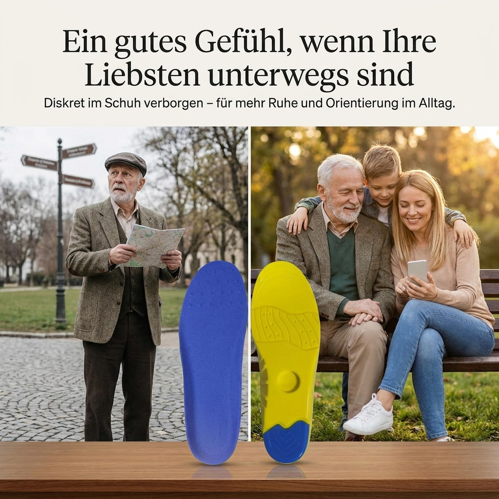 SafeStep Comfort – AirTag-Einlegesohle