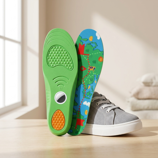 SafeStep Kids - Unsichtbare AirTag-Einlegesohle für Kinder