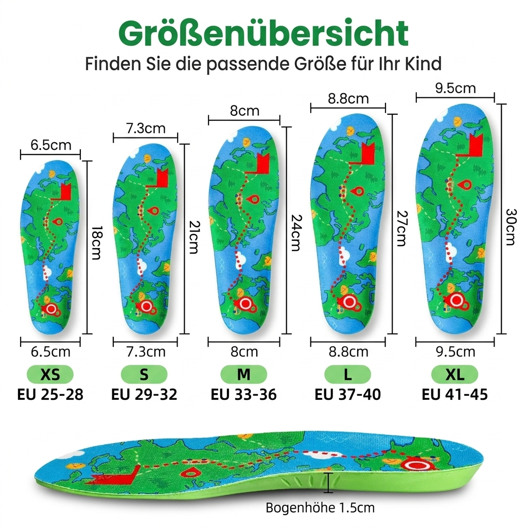 SafeStep Kids - Unsichtbare AirTag-Einlegesohle für Kinder