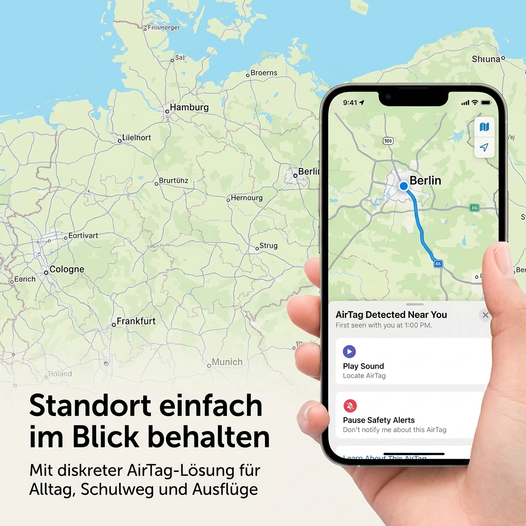 SafeStep Kids - Unsichtbare AirTag-Einlegesohle für Kinder