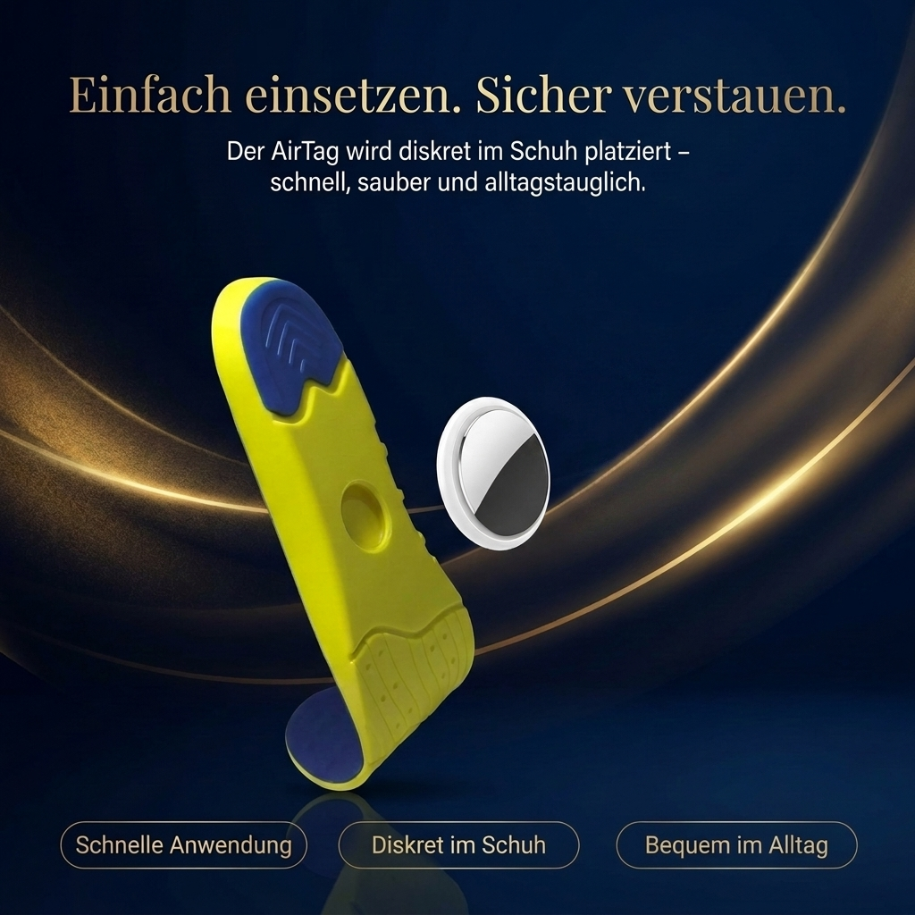 SafeStep Comfort – AirTag-Einlegesohle
