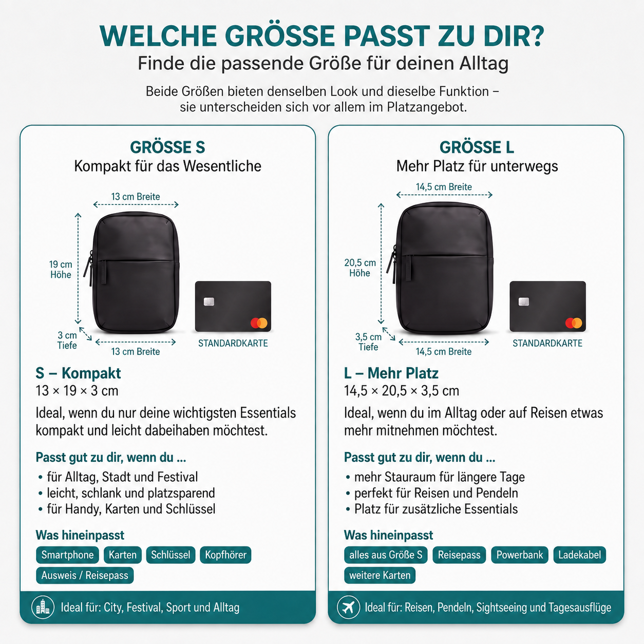 Varyqon™ – Kompakte Sling Bag 2.0