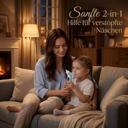 Näschenfrei – 2-in-1 Baby-Nasensauger & Vernebler