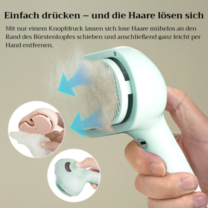 PetSteamBrush - 3-in-1 Sprüh- & Massagebürste für Haustiere
